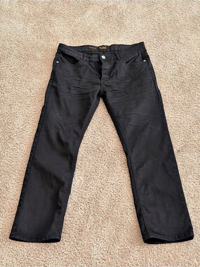 Platini Black Labe Straight Leg Jeans in Black Waist 36 Like New